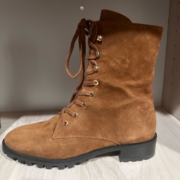 Stuart Weitzman Lace-Up Bootie - Picture 2 of 8